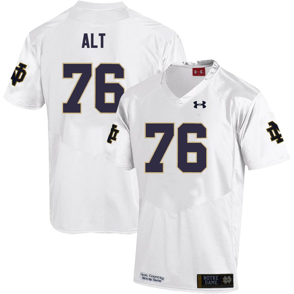 Notre Dame Fighting Irish Joe Alt Jersey #76 College Football White