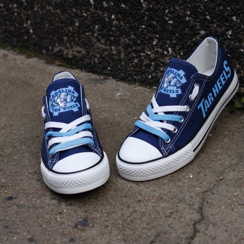 North Carolina Tar Heels Limited Print NCAA College Students Low Top Canvas Shoes Sport Sneakers 1