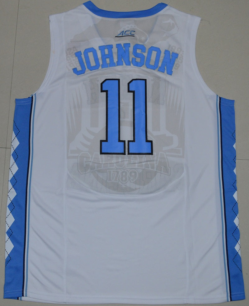 North Carolina Tar Heels #11 Brice Johnson NCAA Basketball Jersey White
