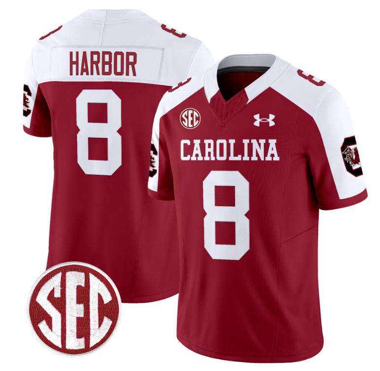 Nyck Harbor Jersey #8 South Carolina Gamecocks Football 1980 Throwback Vapor Limited Garnet Alternate