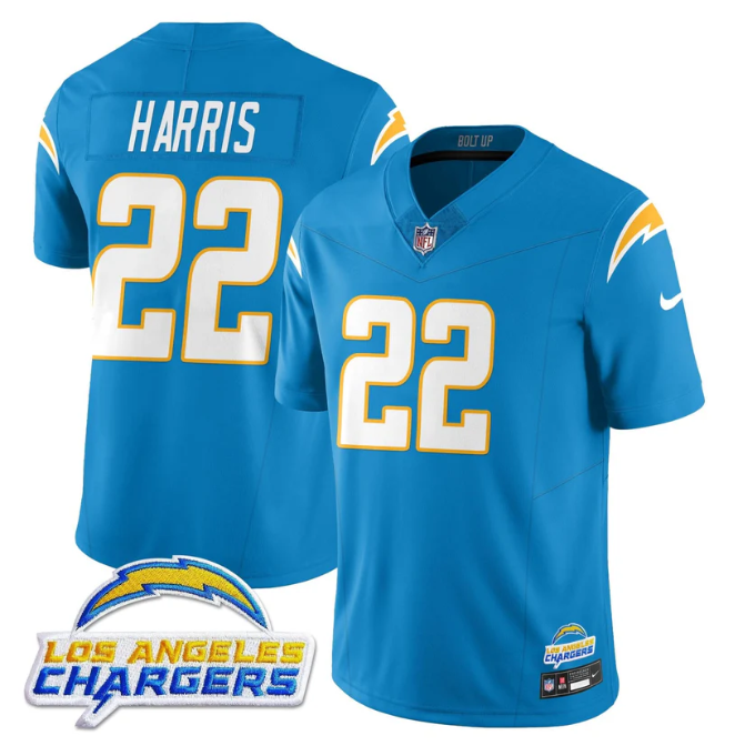 Najee Harris Jersey #22 Alternate 2025 Vapor Limited All Stitched Blue