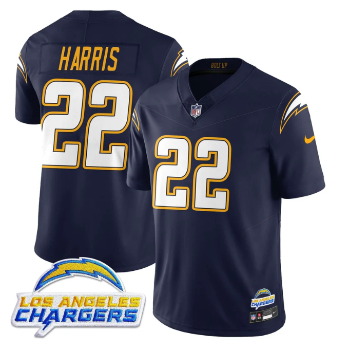 Najee Harris Jersey #22 Alternate 2025 Vapor Limited All Stitched Navy