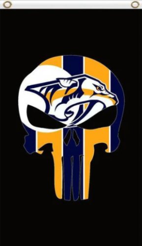 Nashville Predators Team Vertical Flag 3X5Ft Polyester Digital Print Banner USA
