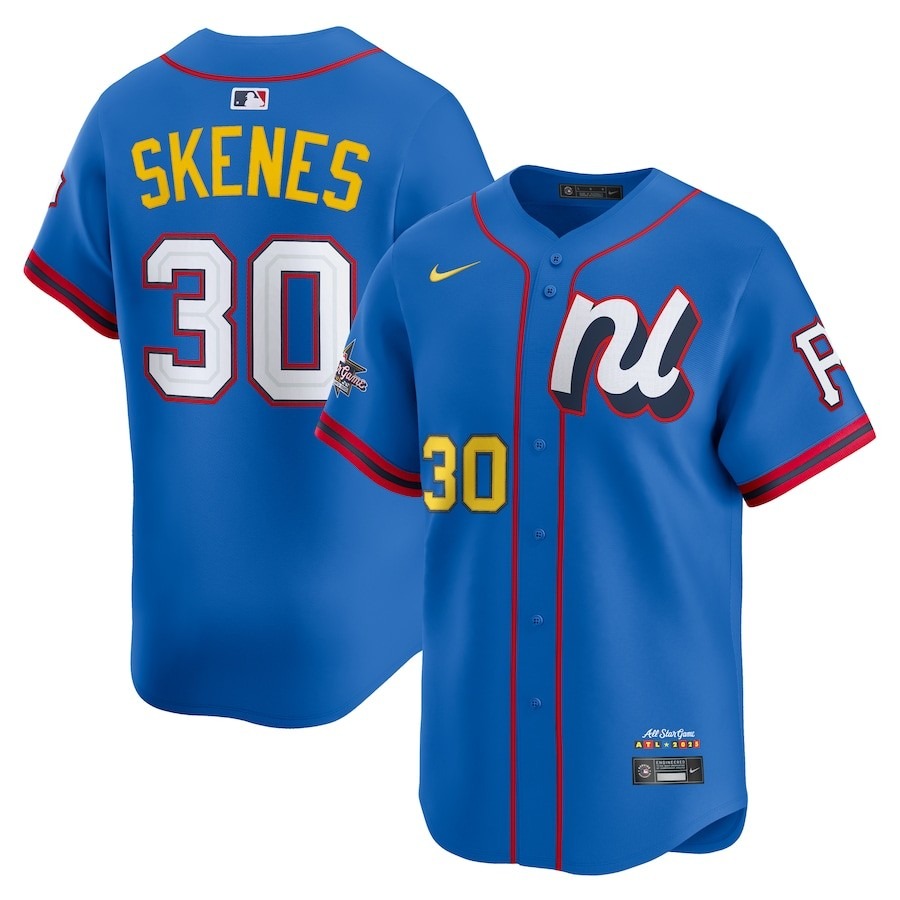 National League Paul Skenes #30 Blue 2025 All-Star Game Limited Jersey Stitched