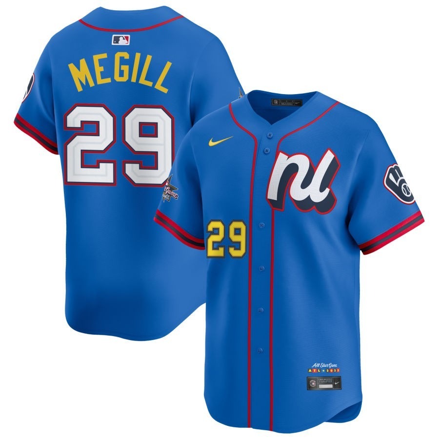 National League Trevor Megill Blue 2025 All-Star Game Limited Jersey Stitched