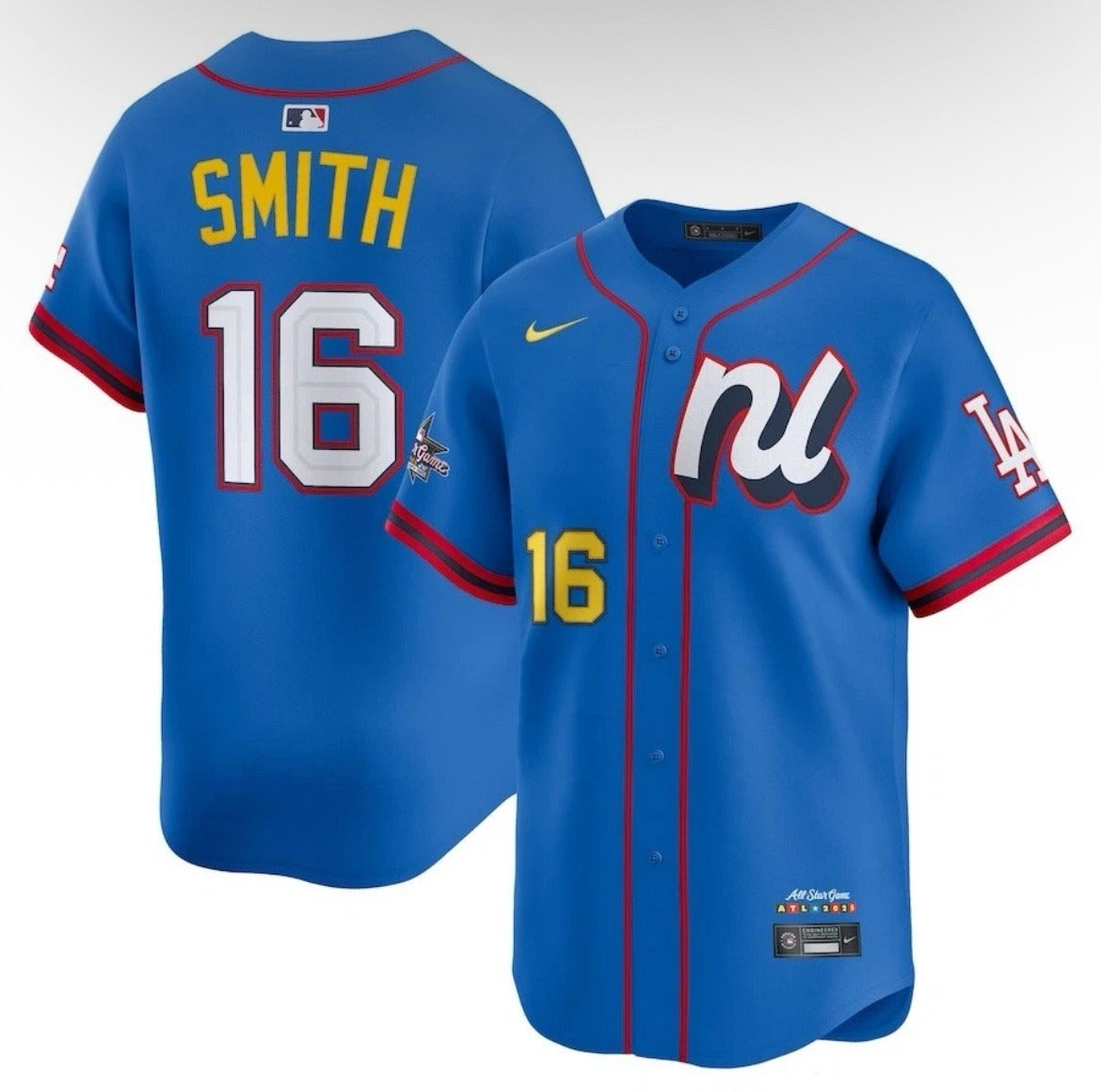National League Will Smith #16 Blue 2025 All-Star Limited Jersey Stitched