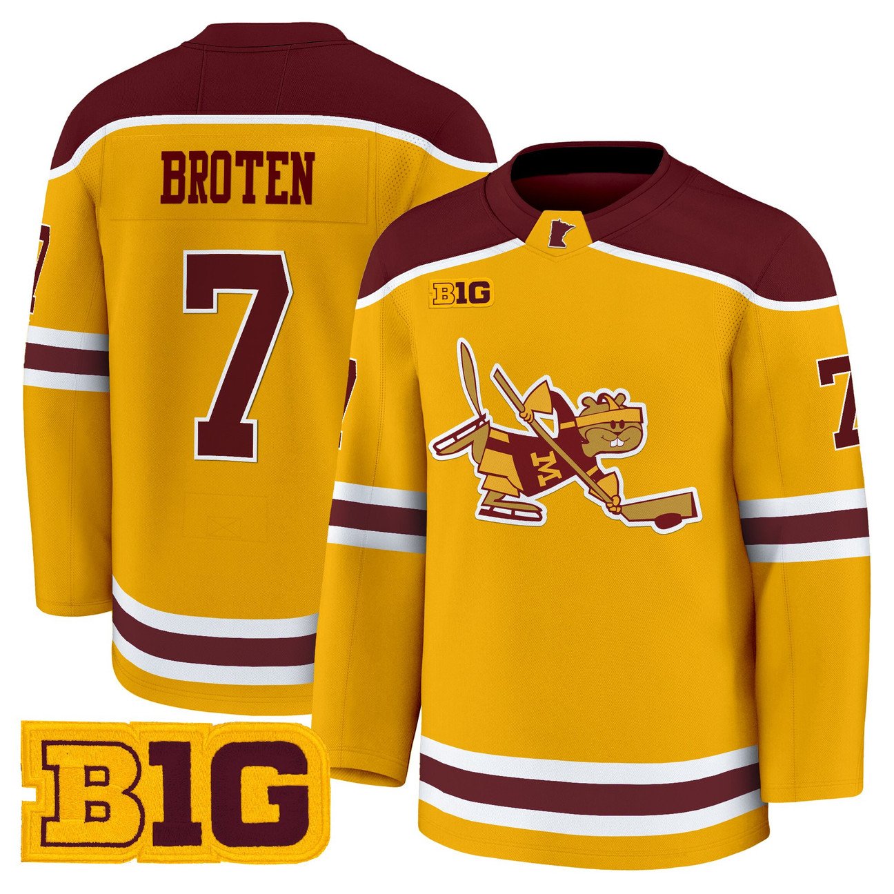 Neal Broten Jersey #7 Minnesota Golden Gophers 2025-26 Premium Stitched