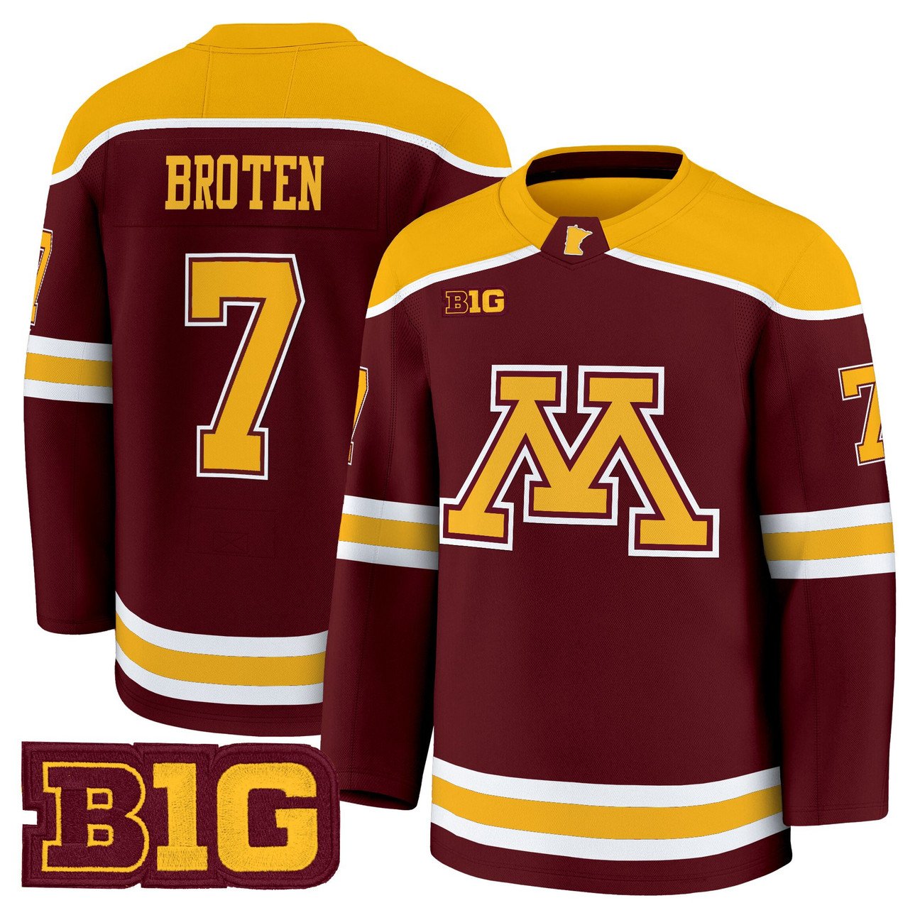 Neal Broten Jersey #7 Minnesota Golden Gophers 2025-26 Premium Stitched