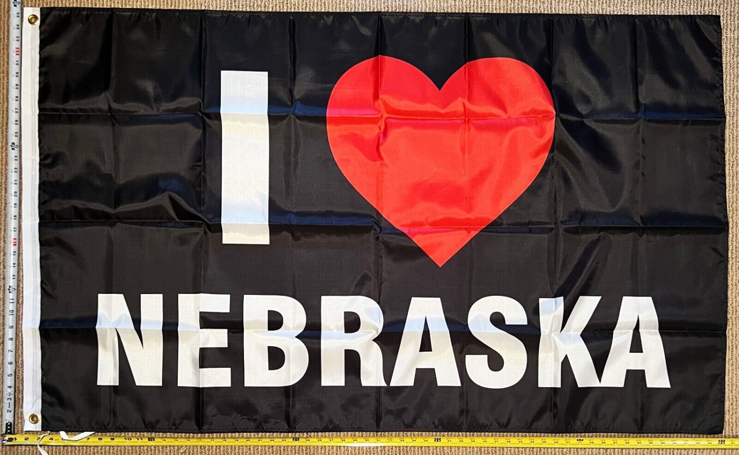 Nebraska Flag 1 Beer Party America Man Cave Sign Poster USA 3x5'