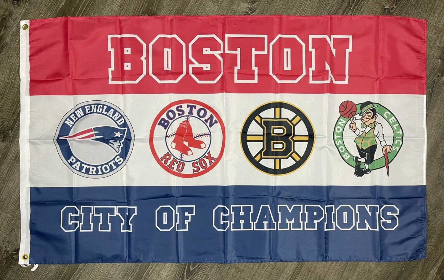 New England Patriots Boston Celtics Red Sox Bruins Flag 3x5 ft Banner Man-Cave Brand New