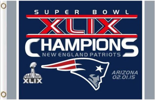New England Patriots Logo Champion Flag 3X5 Ft Polyester Banner USA 90x150cm