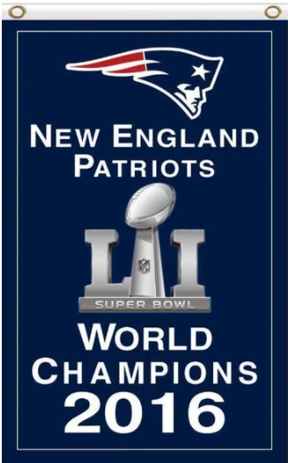 New England Patriots Super Bowl Champion 2016 Flag 3X5 Ft Polyester Banner USA 90x150cm