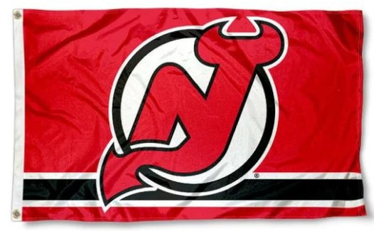 New Jersey Devils Red US Flag 3X5Ft Polyester Digital Print Banner USA