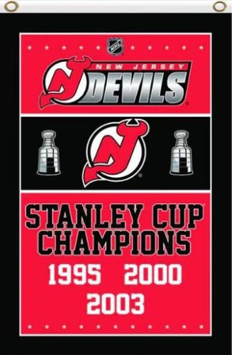 New Jersey Devils Stanley Cup Flag 3X5Ft Polyester Digital Print Banner USA