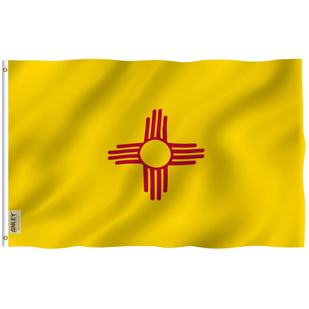 New Mexico State Flag - New Mexico NM Flag with Brass Grommets 3X5Ft Banner USA