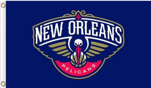 New Orleans Pelicans Team US Blue Flag 3X5Ft Polyester Banner USA Digital Print