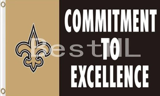 New Orleans Saints Commitment To Excellence Flag 3X5 Ft Polyester Banner USA 90x150cm