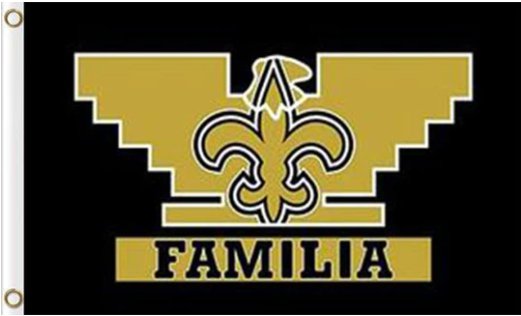 New Orleans Saints Familia Flag 3X5 Ft Polyester Banner USA 90x150cm