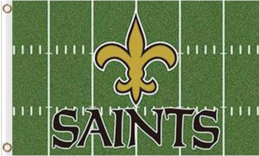 New Orleans Saints Green Flag 3X5 Ft Polyester Banner USA 90x150cm