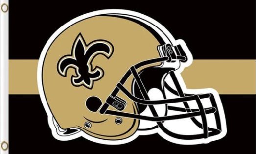 New Orleans Saints Helmet Flag 3X5 Ft Polyester Banner USA 90x150cm
