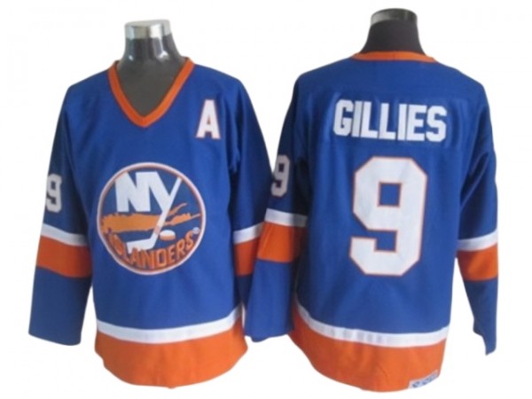 New York Islanders #9 Clark Gillies Vintage CCM Jersey - Blue
