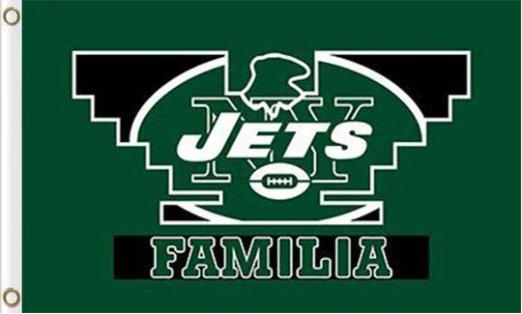 New York Jets Familia Flag 3X5 Ft Polyester Banner USA 90x150cm