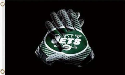New York Jets Gloves Flag 3X5 Ft Polyester Banner USA 90x150cm