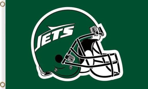 New York Jets Helmet Flag 3X5 Ft Polyester Banner USA 90x150cm
