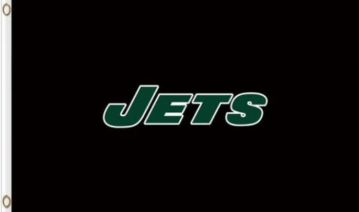 New York Jets Sports Black Flag 3X5 Ft Polyester Banner USA 90x150cm