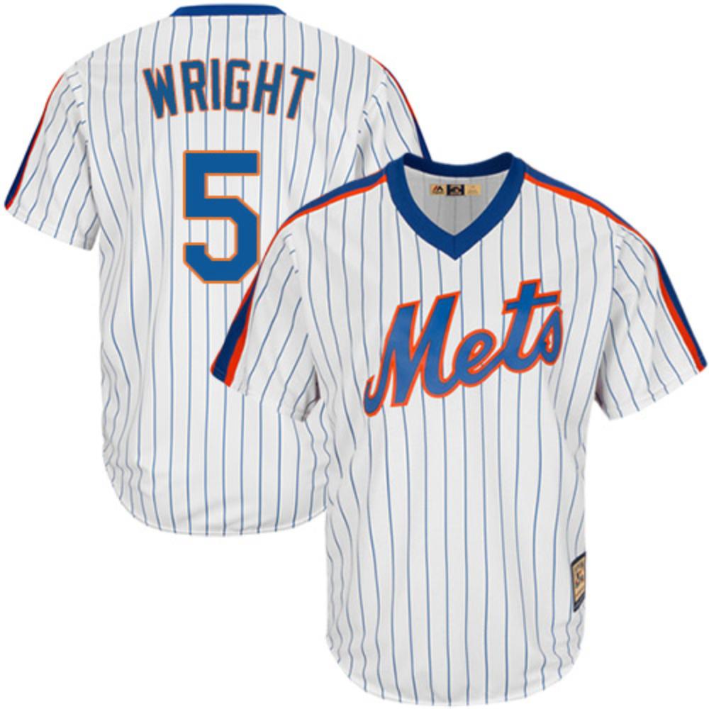 New York Mets David Wright White Throwback Pullover Jersey