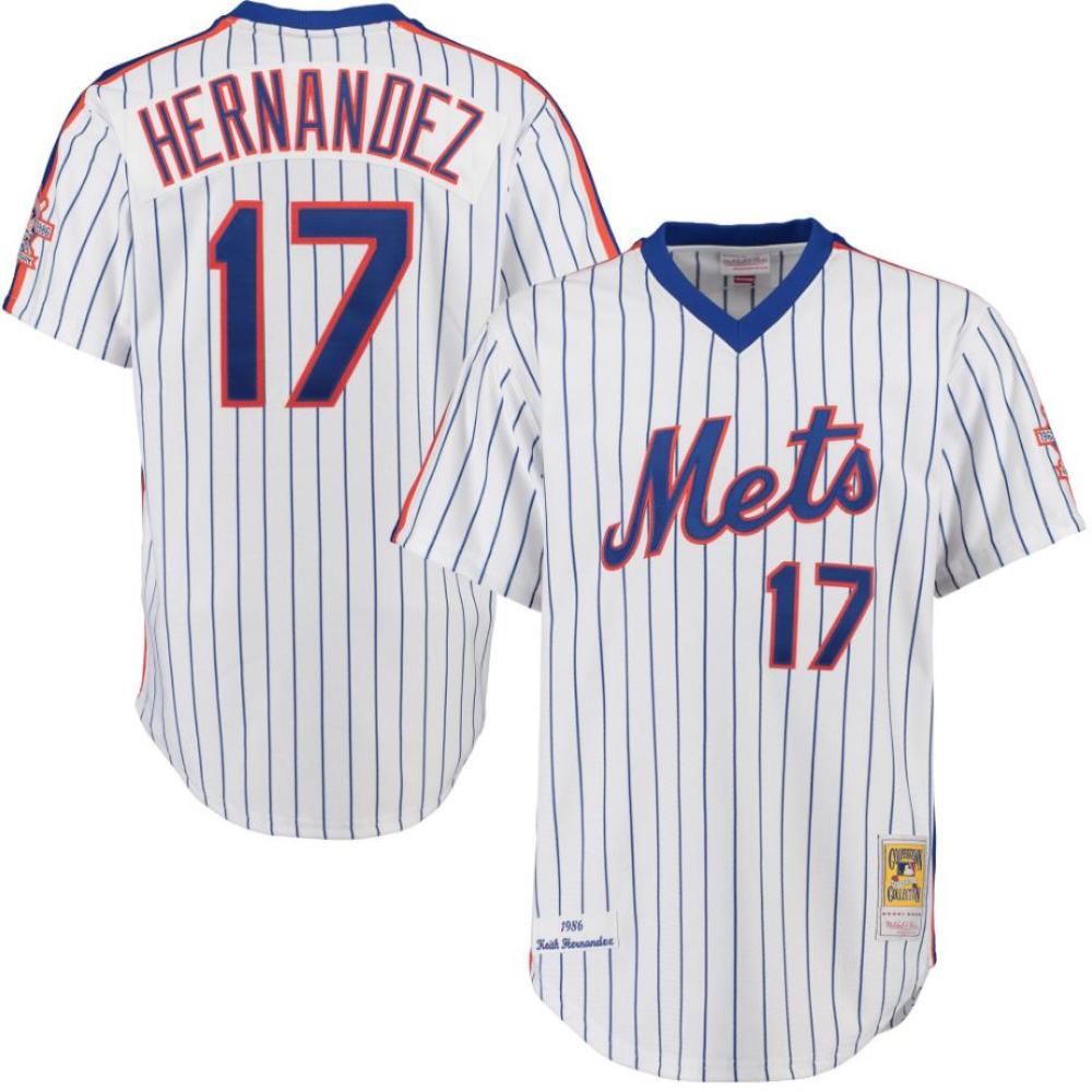 New York Mets Keith Hernandez White 1986 Throwback Pullover Jersey