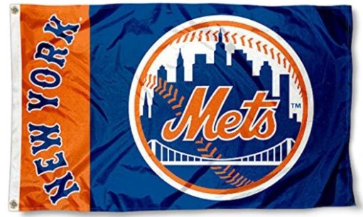 New York Mets US flag 3X5Ft Banner USA Polyester with Brass Grommets