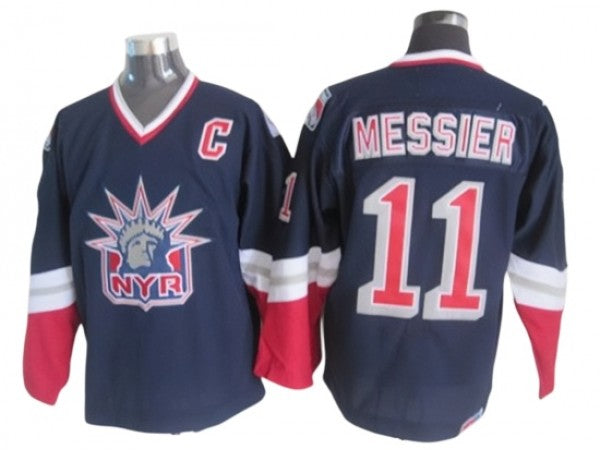 New York Rangers #11 Mark Messier 1998 Vintage CCM Jersey - Navy