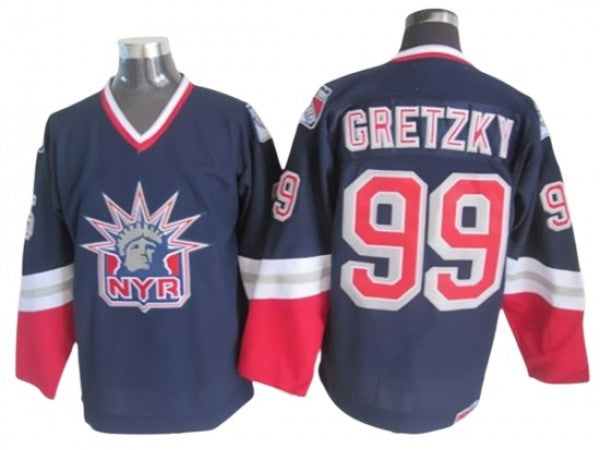 New York Rangers #99 Wayne Gretzky 1998 Vintage CCM Jersey - Navy
