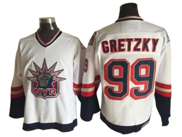 New York Rangers #99 Wayne Gretzky 1998 Vintage CCM Jersey - White