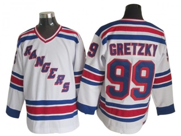 New York Rangers #99 Wayne Gretzky Blue Heroes of Hockey Alumni CCM Jersey - White