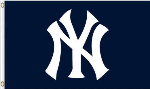 New York Yankees Blue US flag 3X5Ft Banner USA Polyester with Brass Grommets