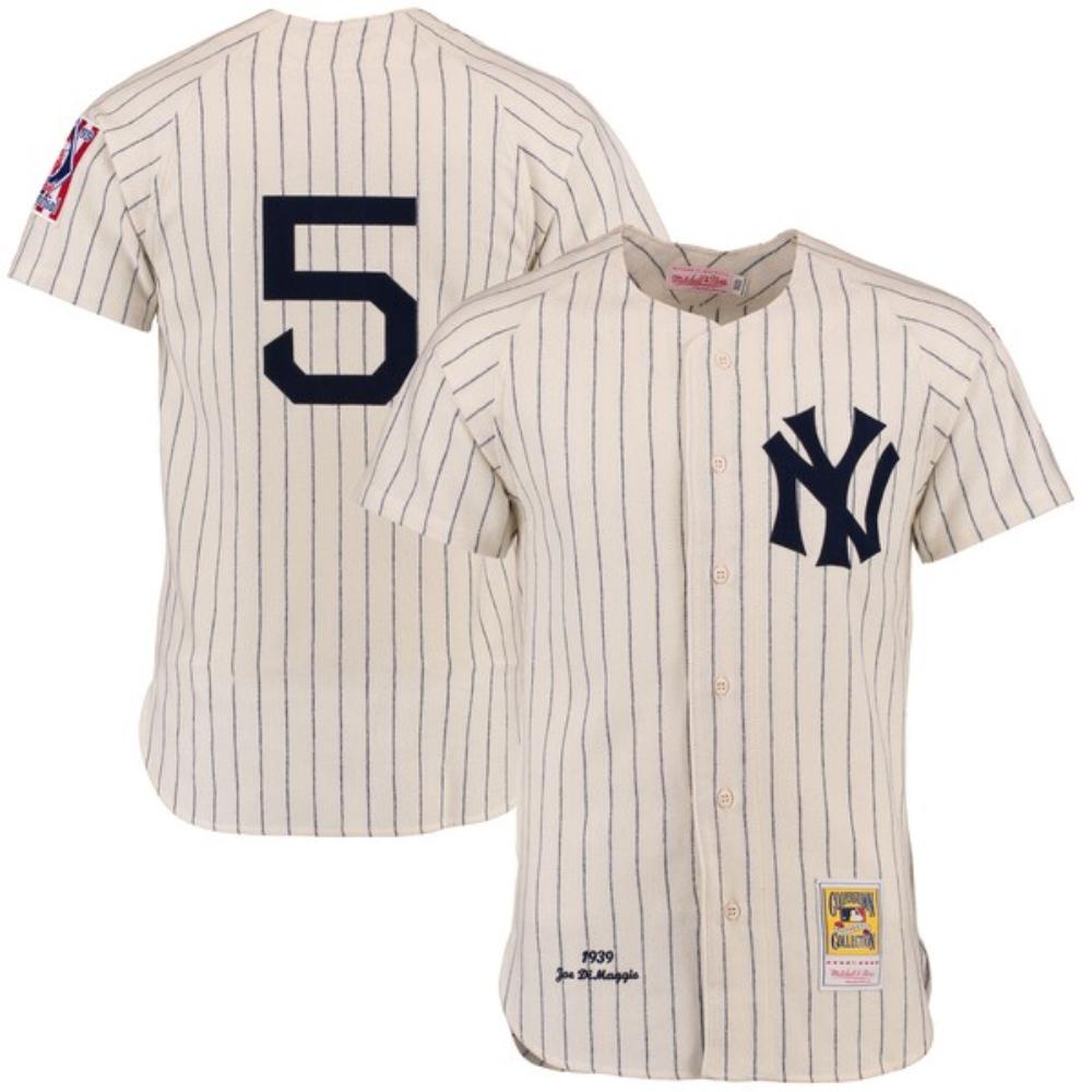 New York Yankees Joe DiMaggio Cream 1939 Throwback Jersey
