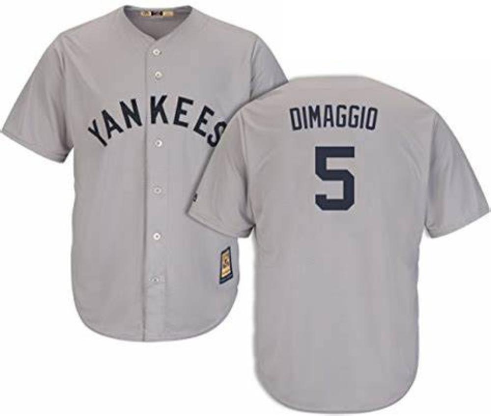 New York Yankees Joe DiMaggio Gray Throwback Jersey