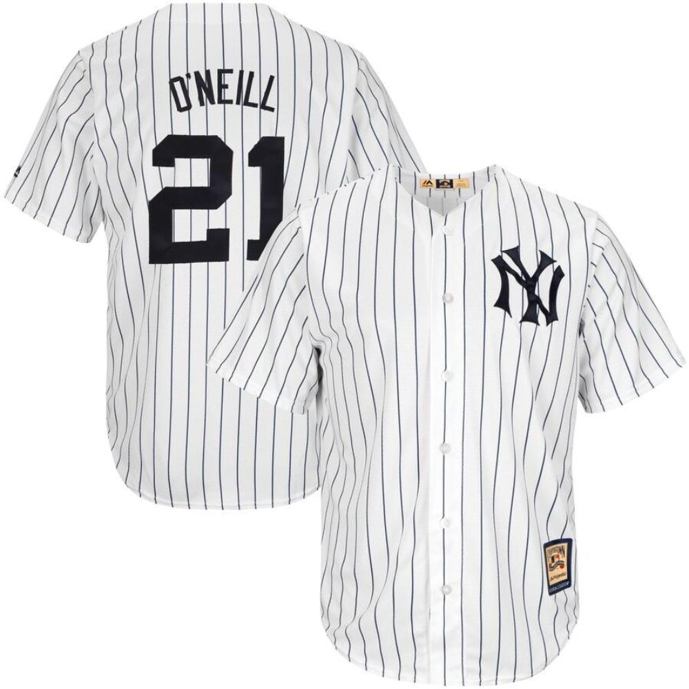 New York Yankees Paul O'Neill White Throwback Jersey