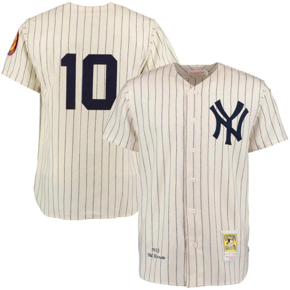 New York Yankees Phil Rizzuto Cream 1952 Throwback Jersey