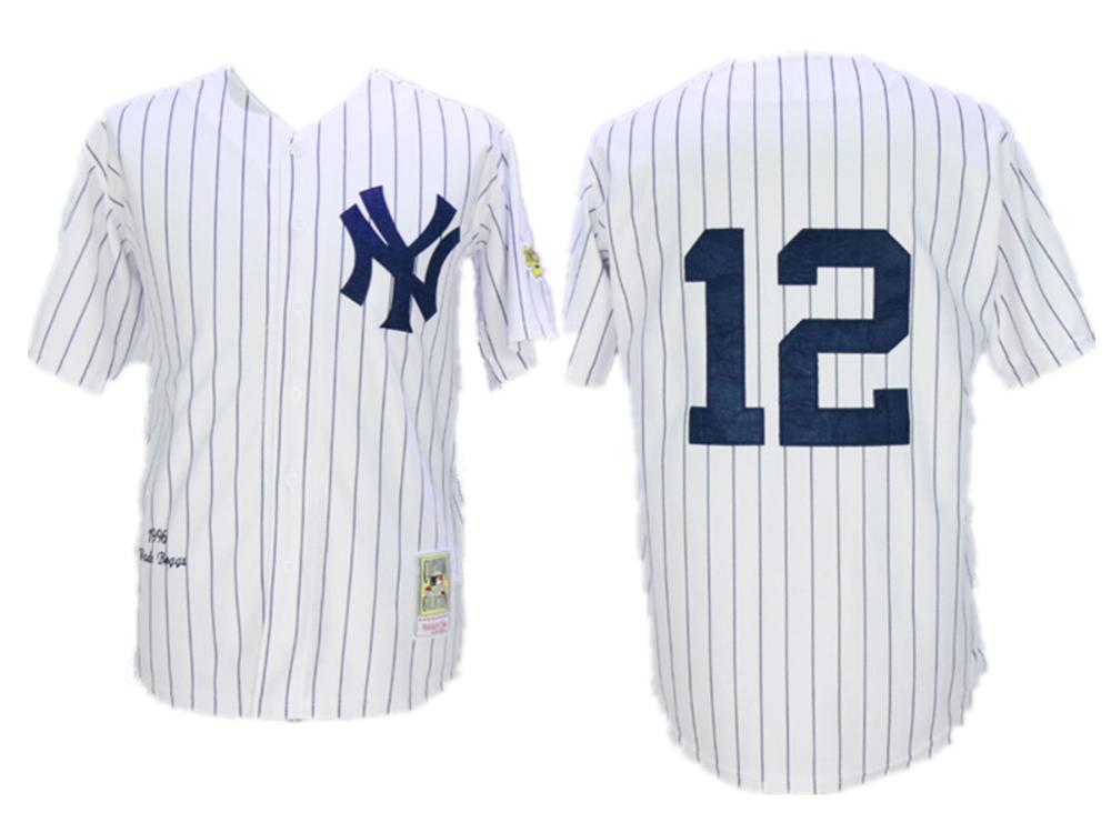New York Yankees Wade Boggs 1996 White Throwback Jersey