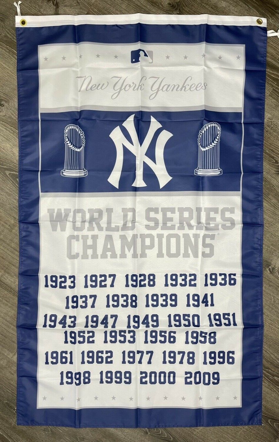 New York Yankees World Series Championship Flag 3x5 ft Vertical Sports Banner