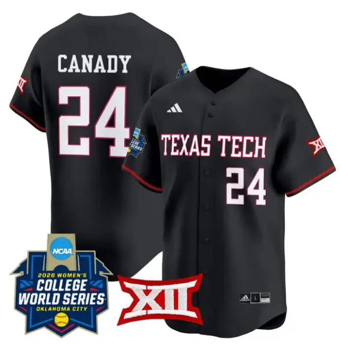 NiJaree Canady Jersey #24 Red Raiders Softball 2026 World Series (WCWS)