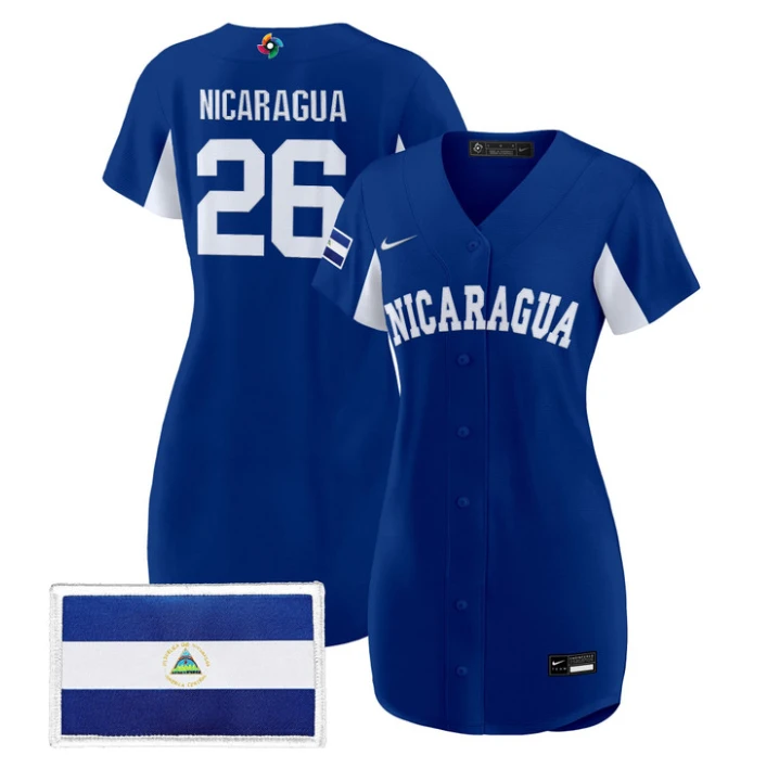 Nicaragua Jersey #26 Nicaragua 2026 World Baseball Dress Stitched