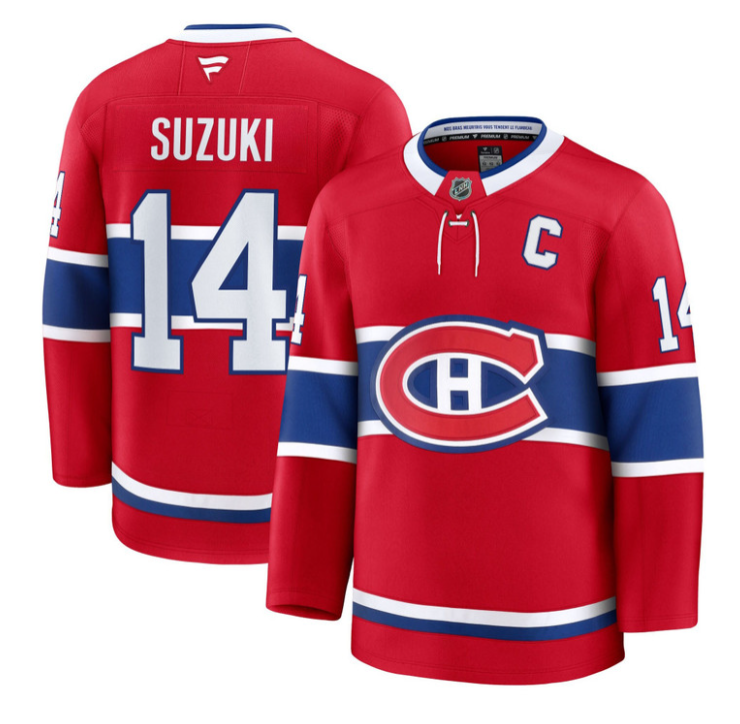 Nick Suzuki Jersey #14 Montreal Canadiens Timeless Premium Stitched 2025 Home