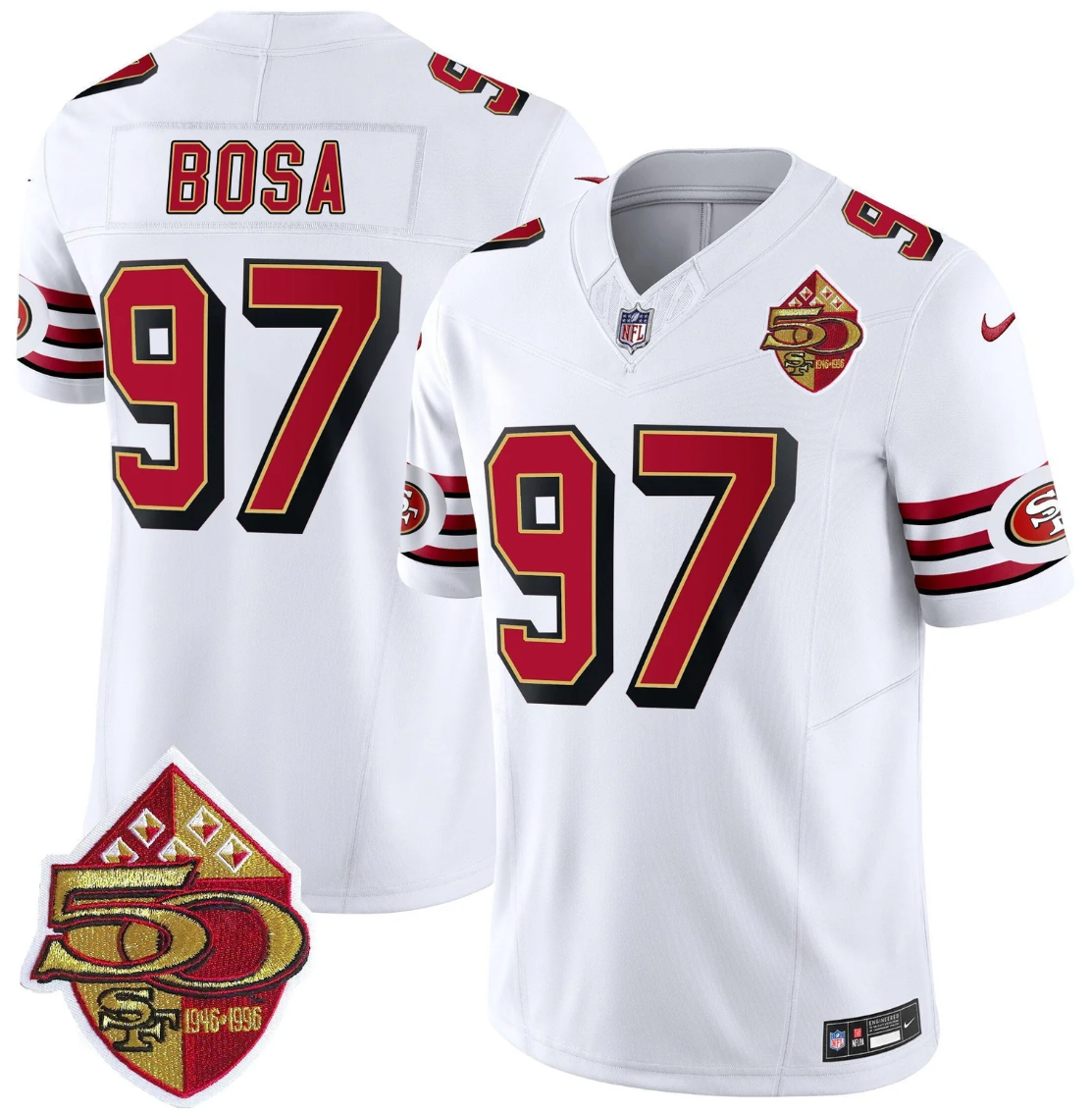Nick Bosa Jersey #97 Throwback 1996 Vapor Limited Stitched
