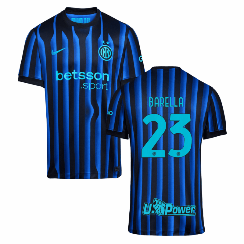 Nicolò Barella #23 Inter Milan 2025-26 Home Match Jersey – Blue