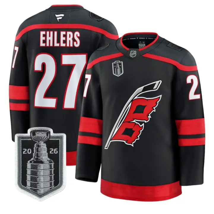 Nikolaj Ehlers Jersey #27 Carolina Hurricanes 2026 Stanley Cup Stitched