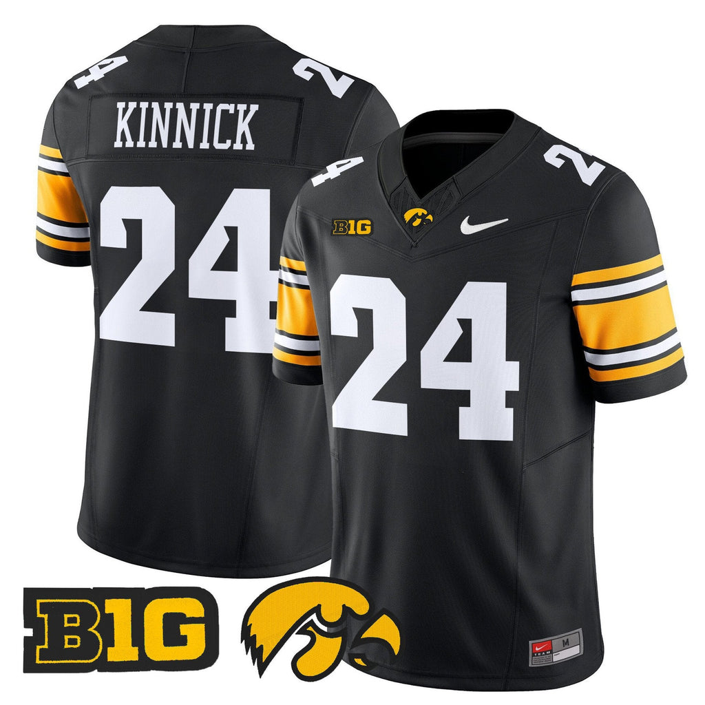 Nile Kinnick Jersey #24 Iowa Hawkeyes 2025 Limited Stitched Black